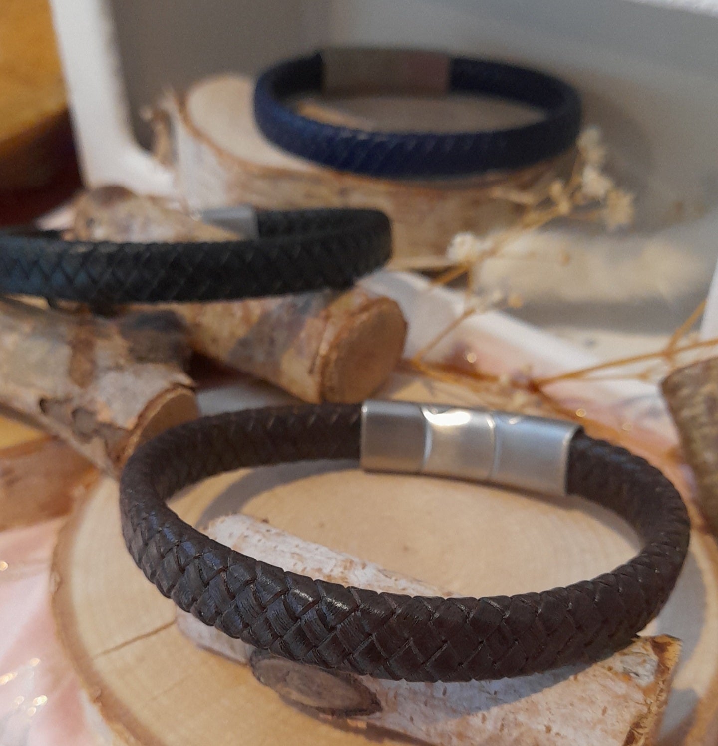 Bracelet Nanao cuir marron