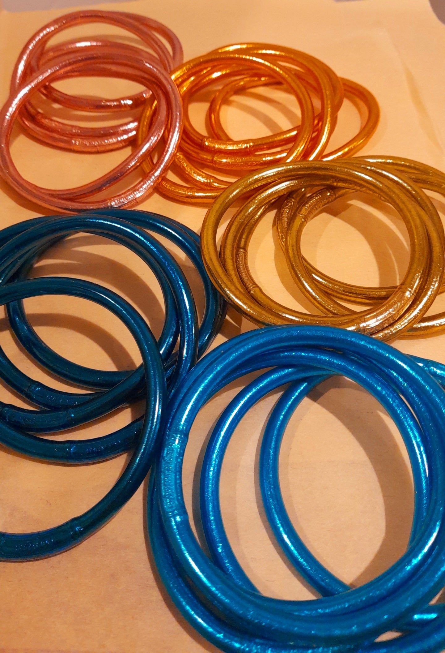 Jonc Bouddhiste Rose Gold avec mantra taille M