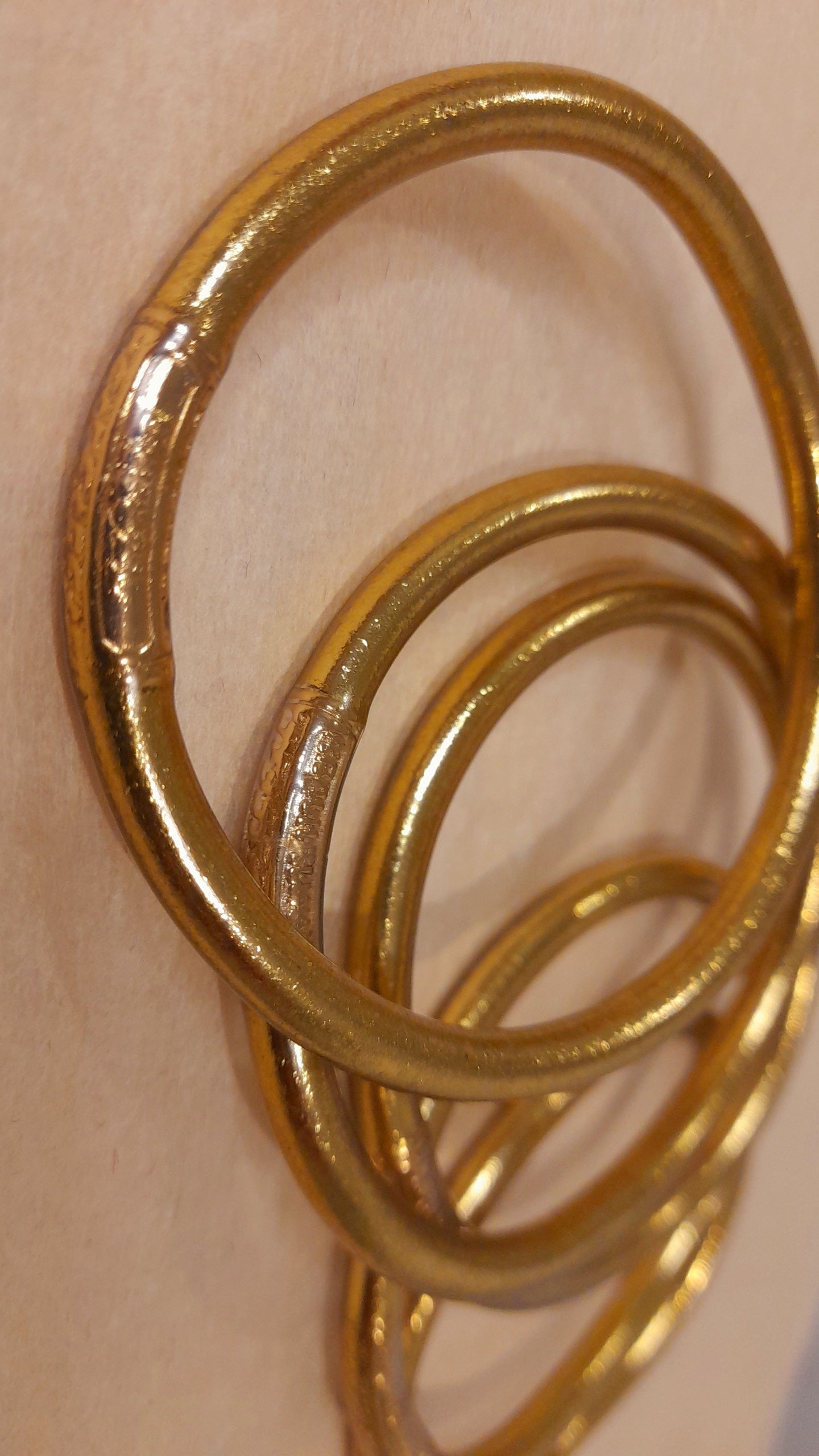 Jonc Bouddhiste Gold avec mantra taille L