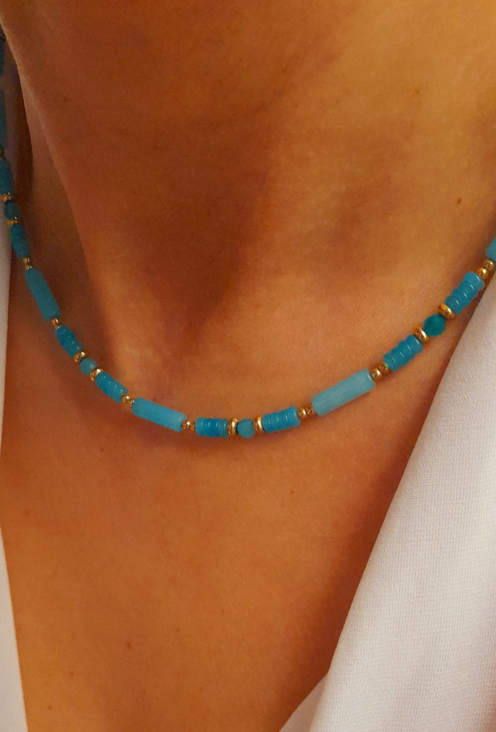 Anouk pierres  Apatites turquoises