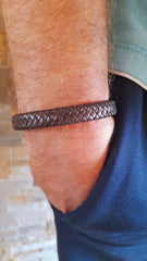 Bracelet Nanao cuir marron