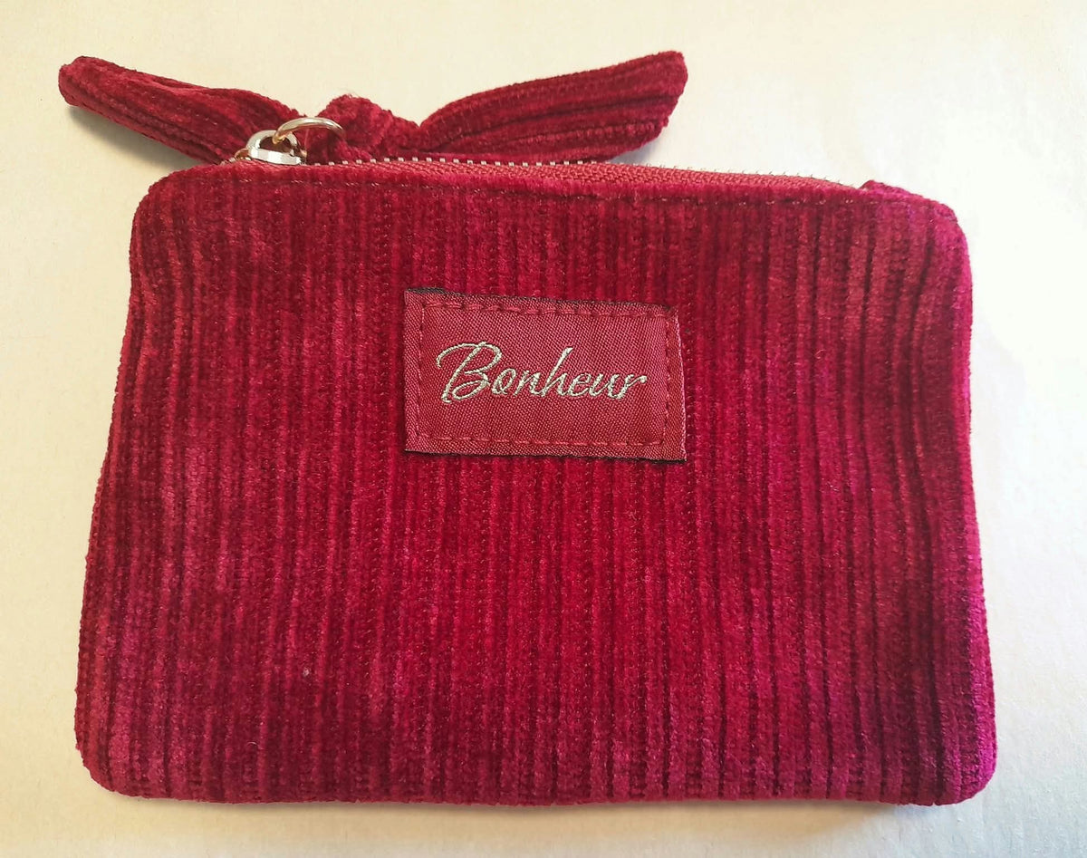 Pochettes en velours avec nœud  15,5 x 10,5 x 1 cm