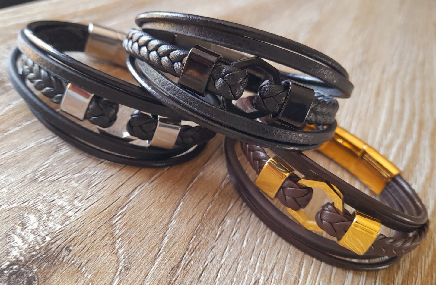 Bracelet Arokaï cuir marron