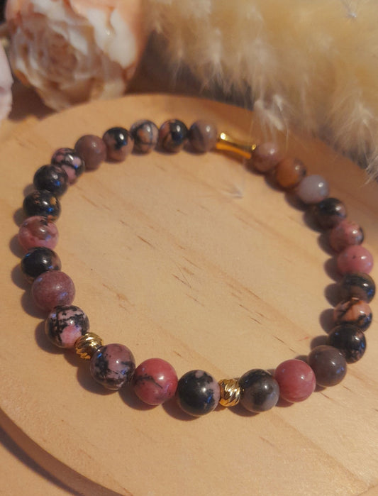 Bracelet en Rhodonite