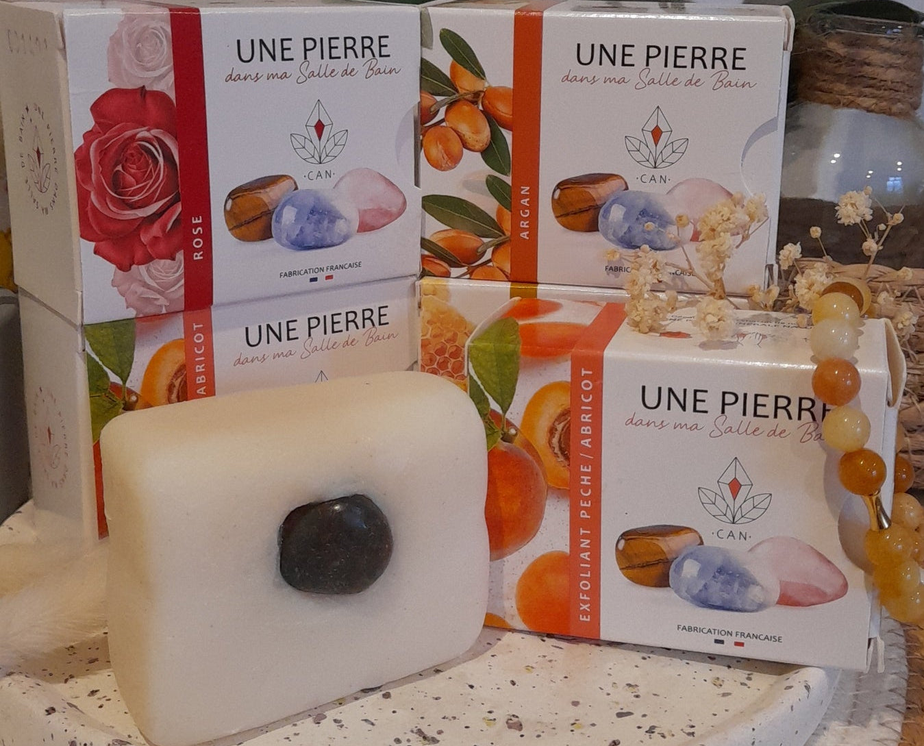 Savon Rose  Formulation 100% naturelle 100% fabrication Française