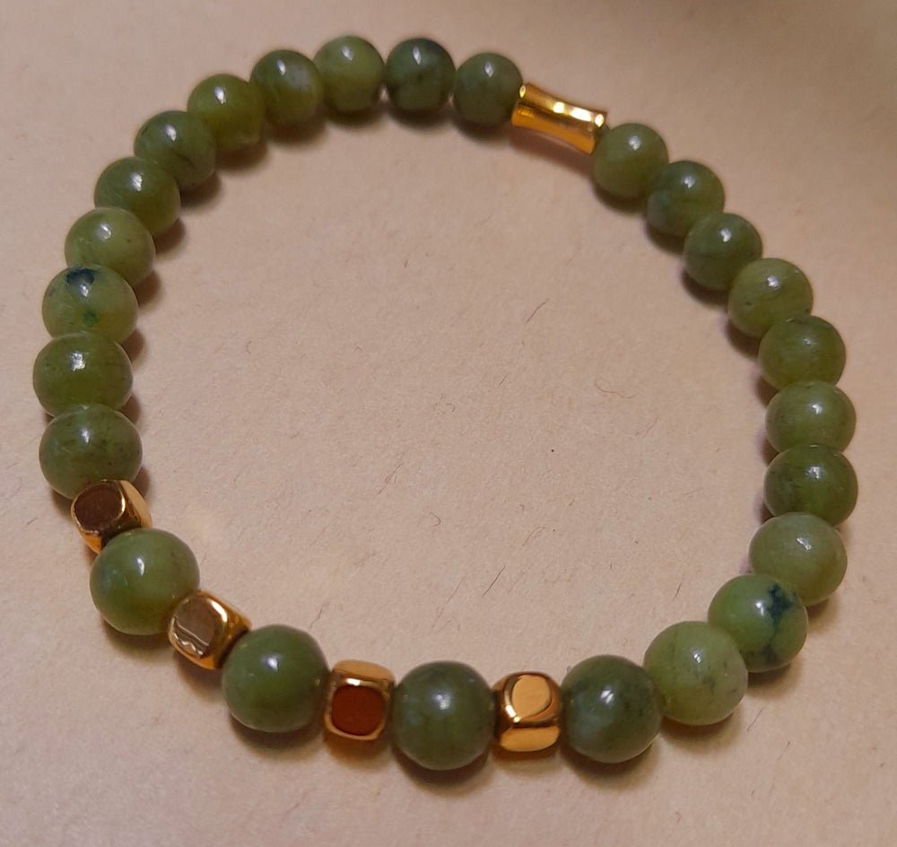 Bracelet Jaspe Thaïlandais 6 mm  Protection et Ancrage  Limdéa