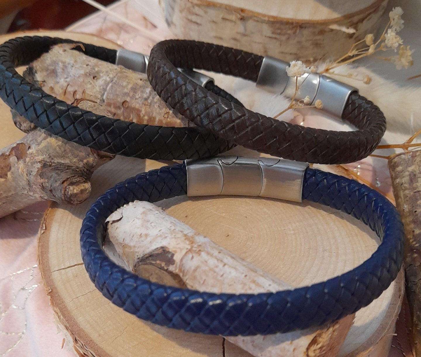 Bracelet Nanao cuir marron