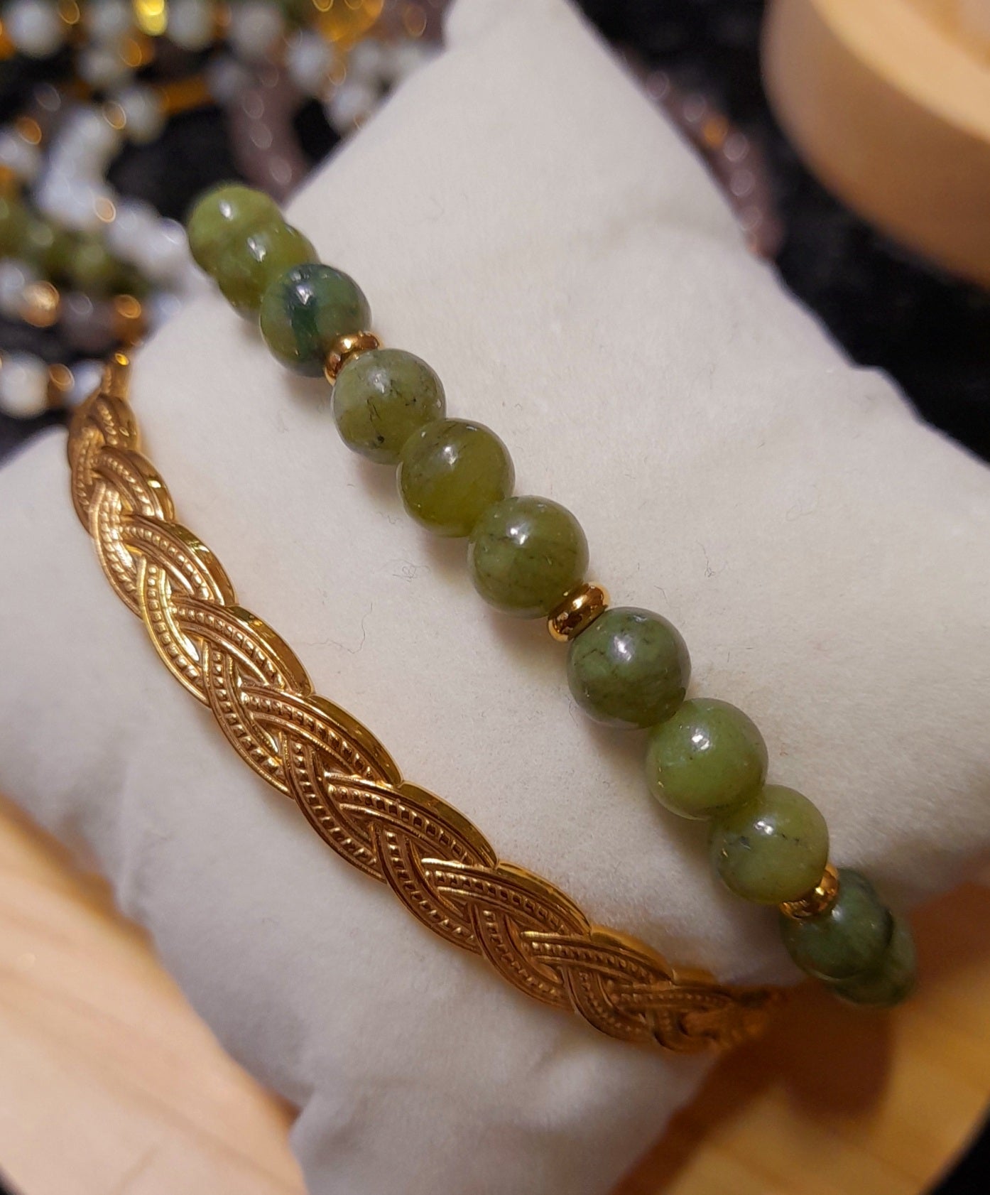 Bracelet Jaspe Thaïlandais 6 mm  Protection et Ancrage  Limdéa