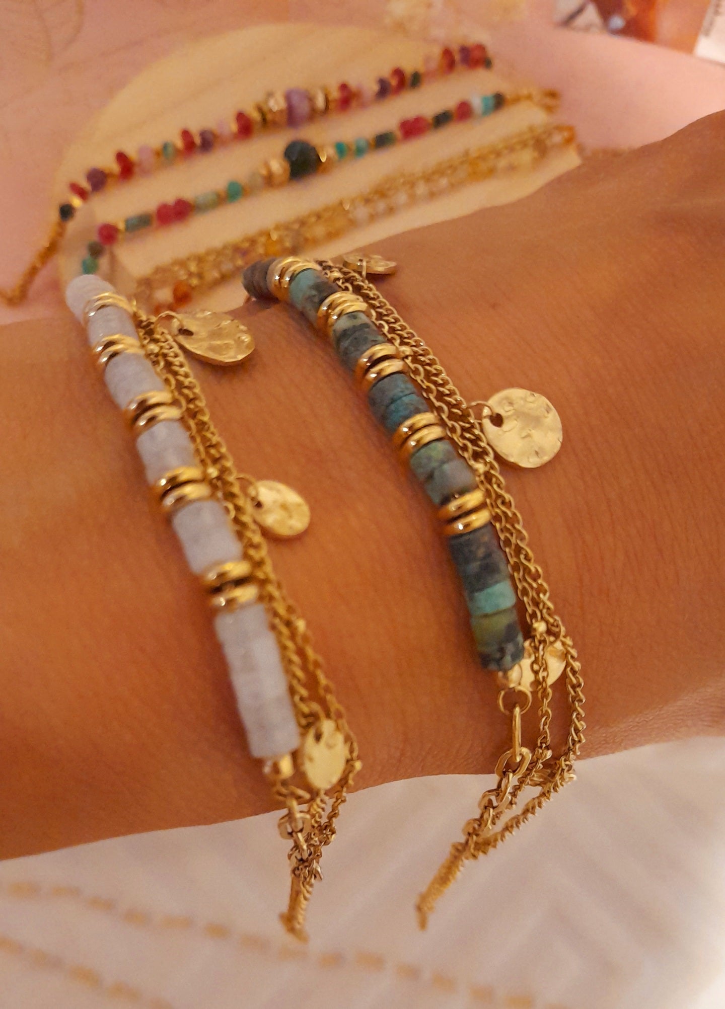 Bracelet Yasmine Turquoise africaine